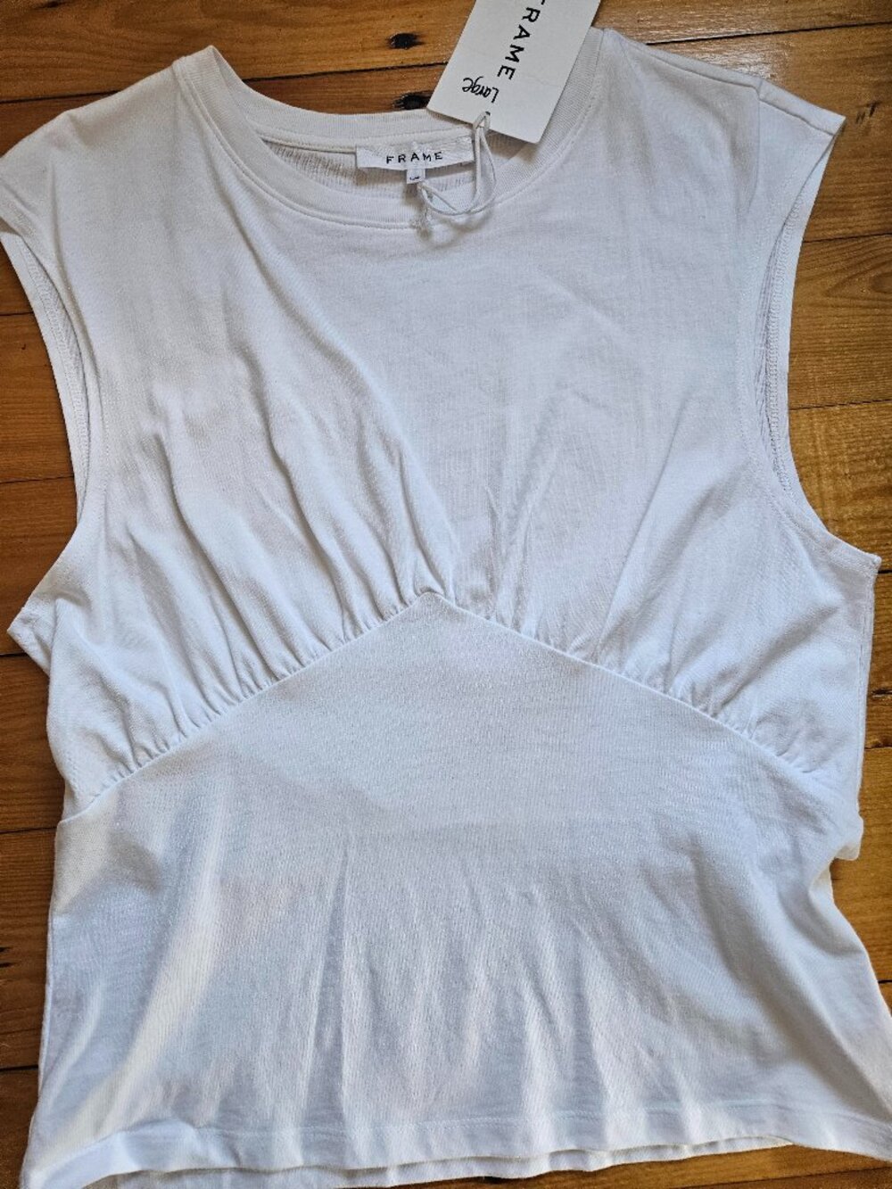 NWT FRAME Denim Empire Knit Top Size Large